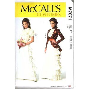 McCall's M7071 Misses 14 to 22 Victorian Costume Uncut Sewing Pattern